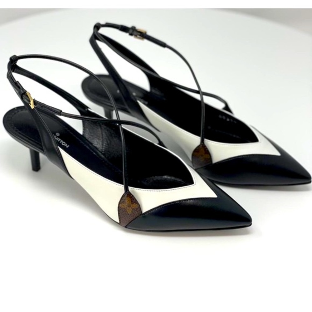 Louis Vuitton Line up pump multicolor heel black - Picture 3 of 11